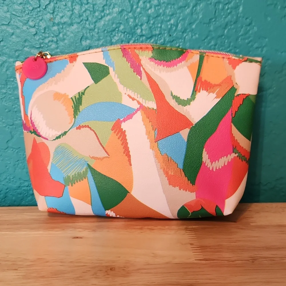 Ipsy Colorful‎ Abstract Women's Glam Bag Clutch Pouch